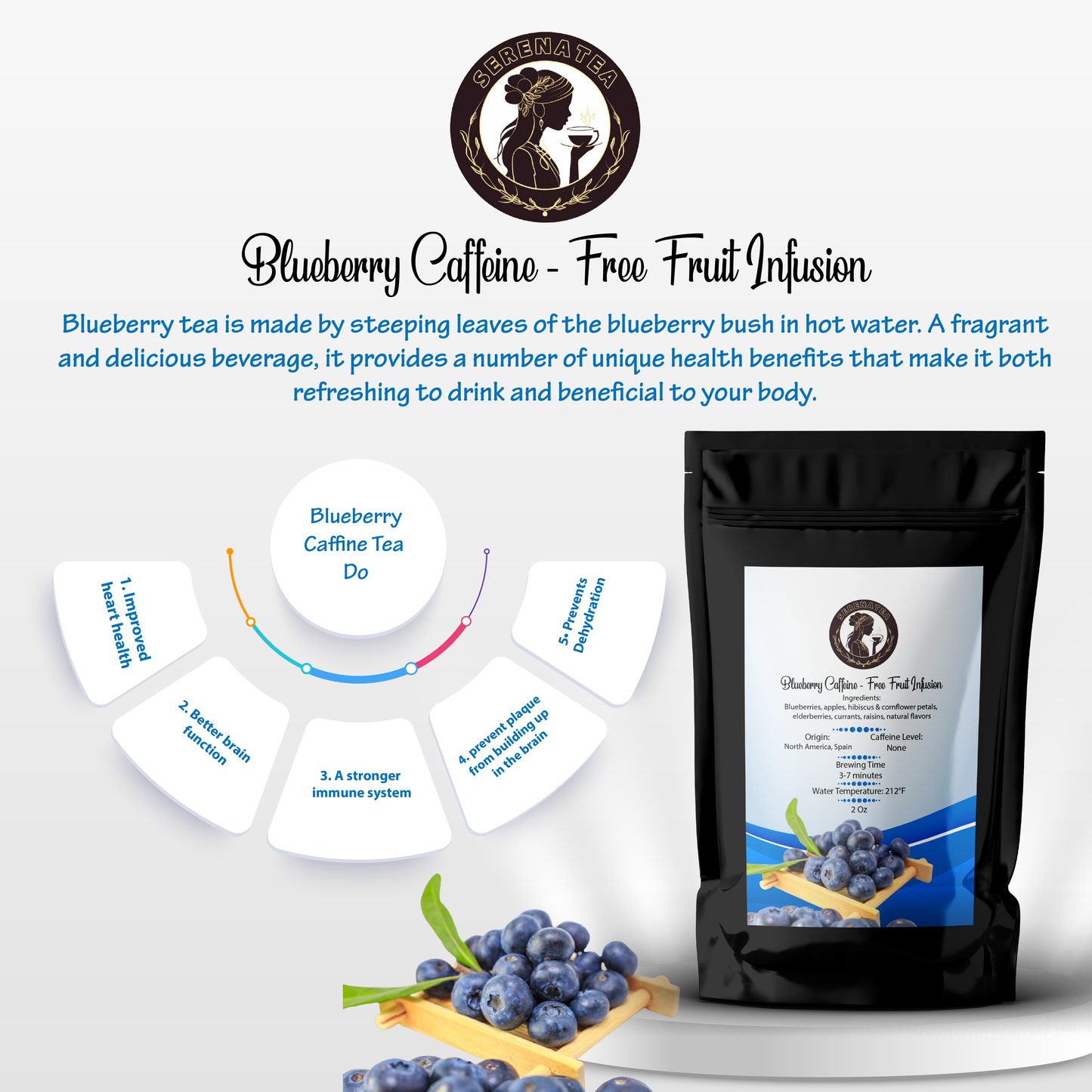 Blueberry Caffeine-Free Fruit Infusion Tea