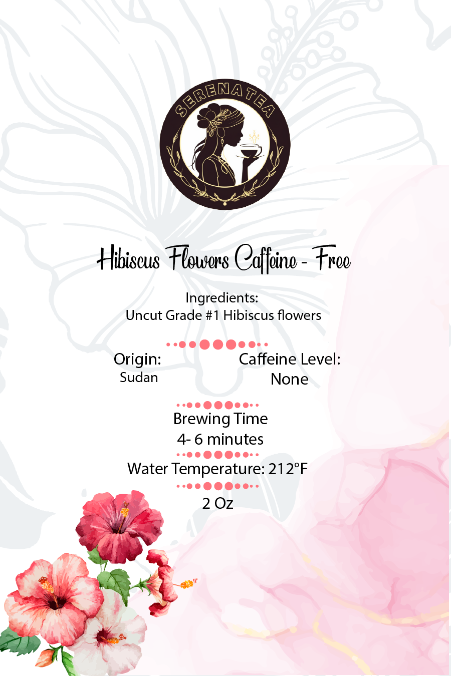 Hibiscus Flowers Caffeine-Free Tea