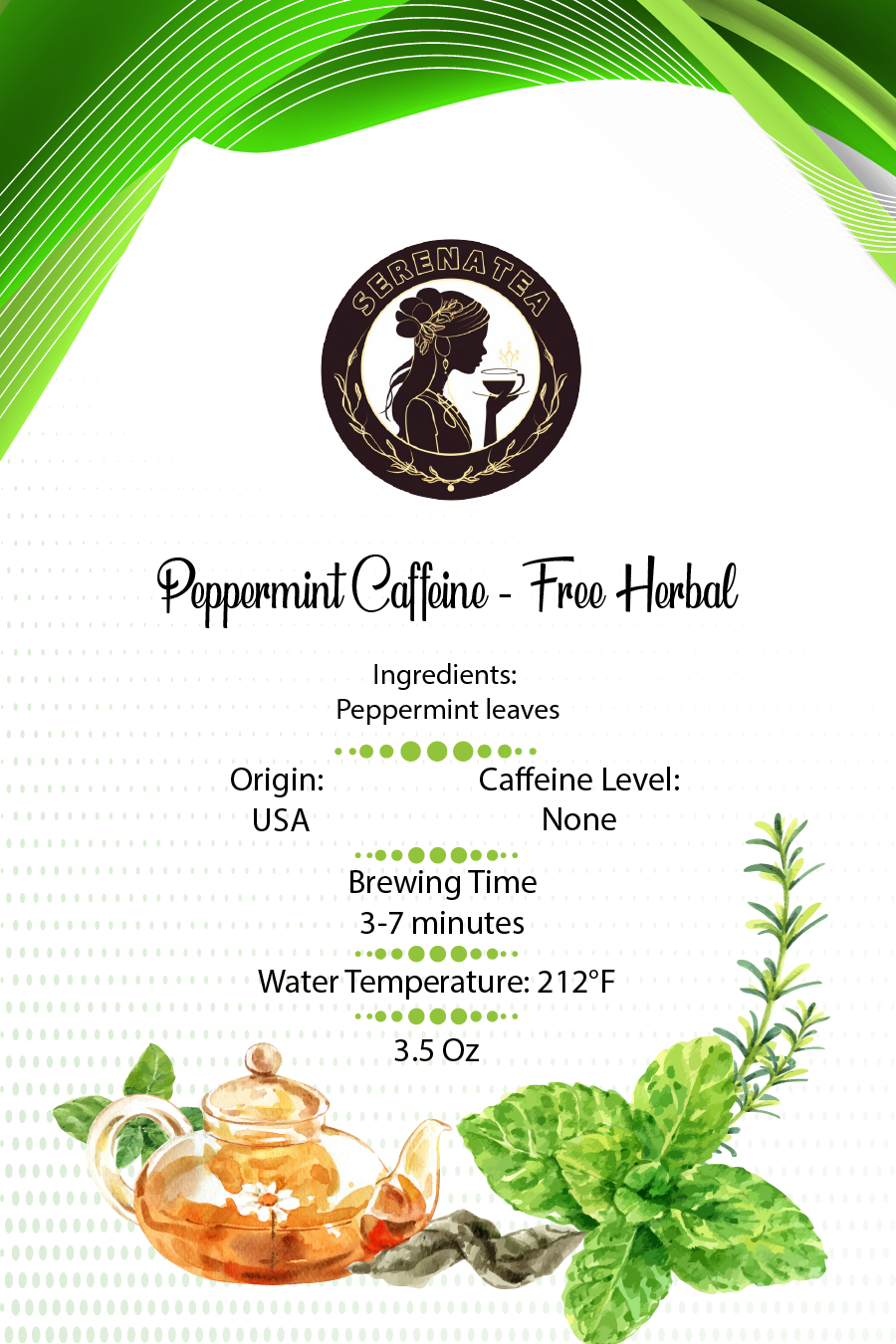 Peppermint Caffeine-Free Herbal Tea