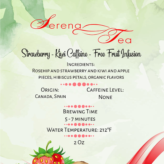 Strawberry Kiwi Caffeine-Free Fruit Infusion Tea